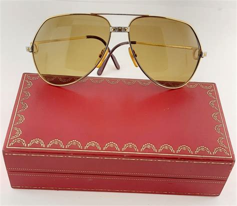 vintage cartier santos sunglasses|cartier santos sunglasses used.